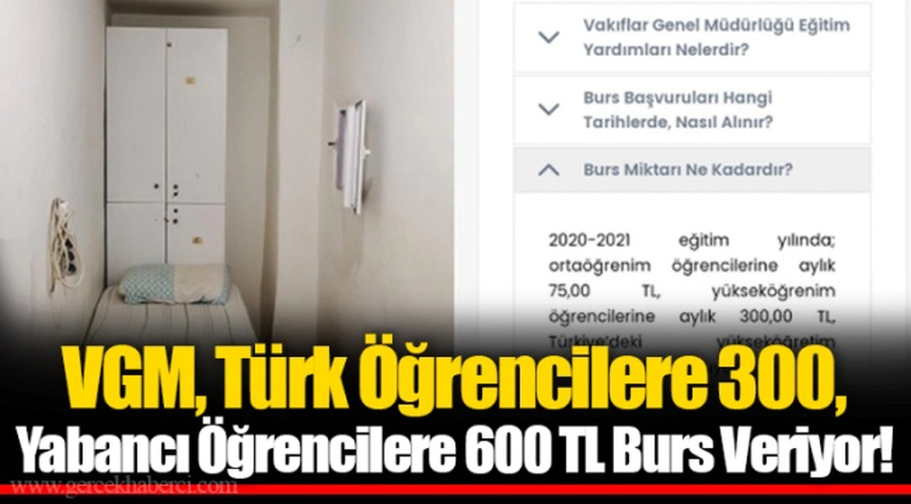 VGM, Türk Öğrencilere 300, Yabancı Öğrencilere 600 TL Burs Veriyor!