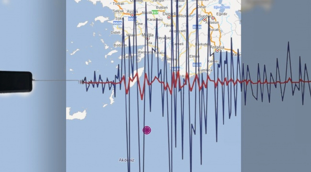 Akdeniz'de Kaş açıklarında 6 büyüklüğünde deprem