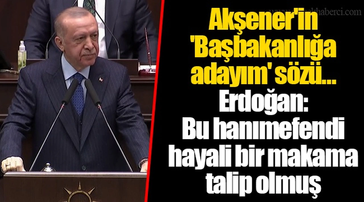 Akşener'in 'Başbakanlığa adayım' sözü... Cumhurbaşkanı Erdoğan: Bu hanımefendi hayali bir makama talip olmuş