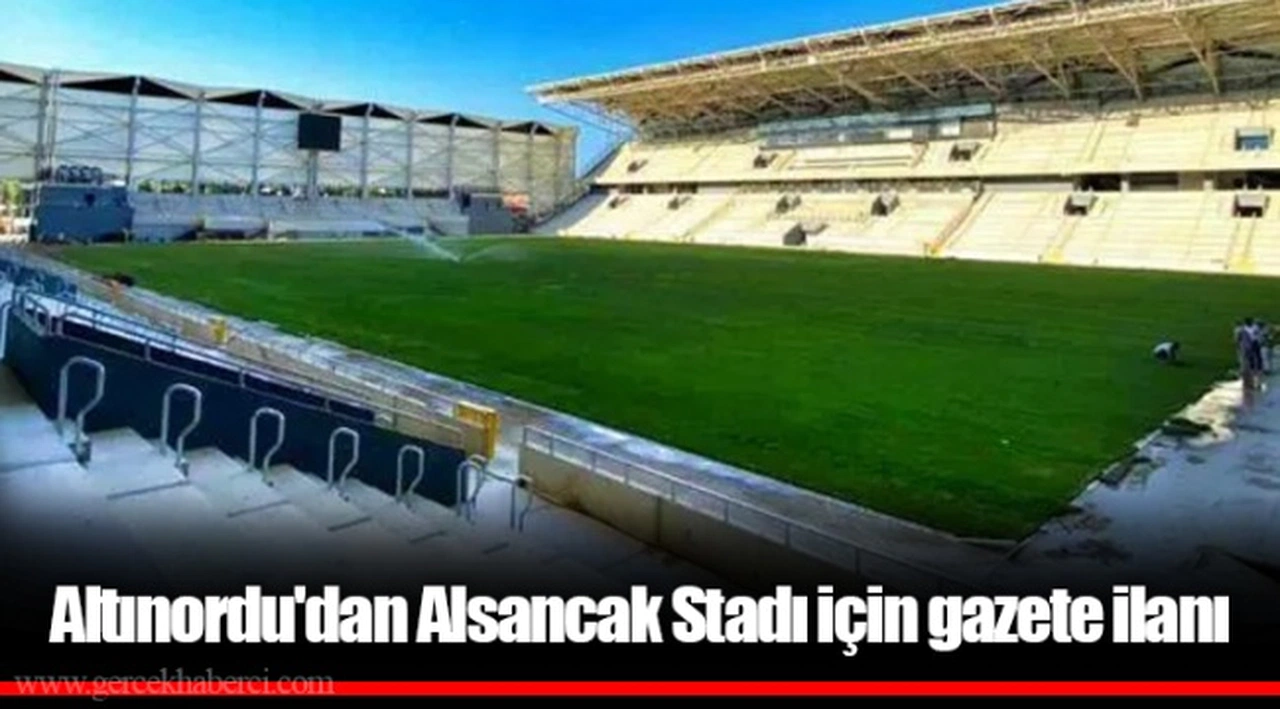 Altınordu'dan Alsancak Stadı için gazete ilanı