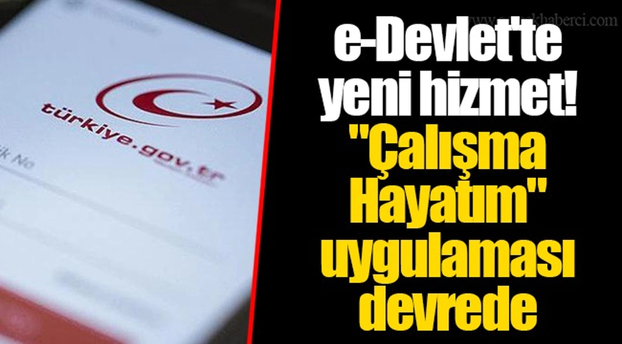 e-Devlet'te yeni hizmet! "Çalışma Hayatım" uygulaması devrede