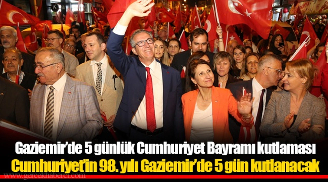 Gaziemir’de 5 günlük Cumhuriyet Bayramı kutlaması