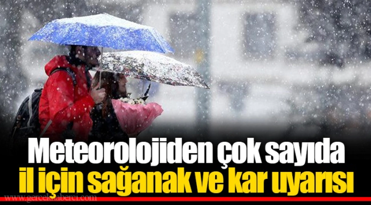 Meteorolojiden çok sayıda il için sağanak ve kar uyarısı