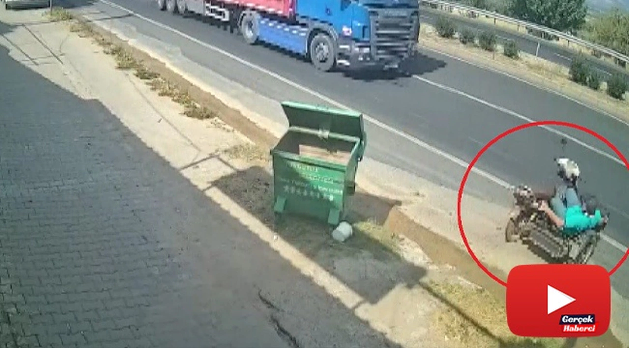 Ölümün teğet geçtiği o anlar kameraya yansıdı