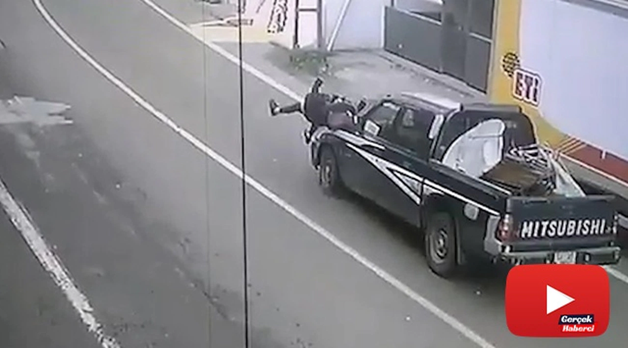 11 yaşındaki kız çocuğuna kamyonet böyle çarptı