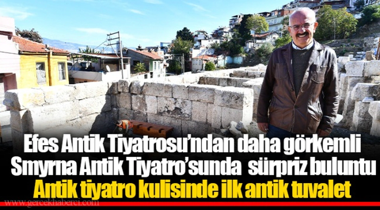 Antik tiyatro kulisinde ilk antik tuvalet