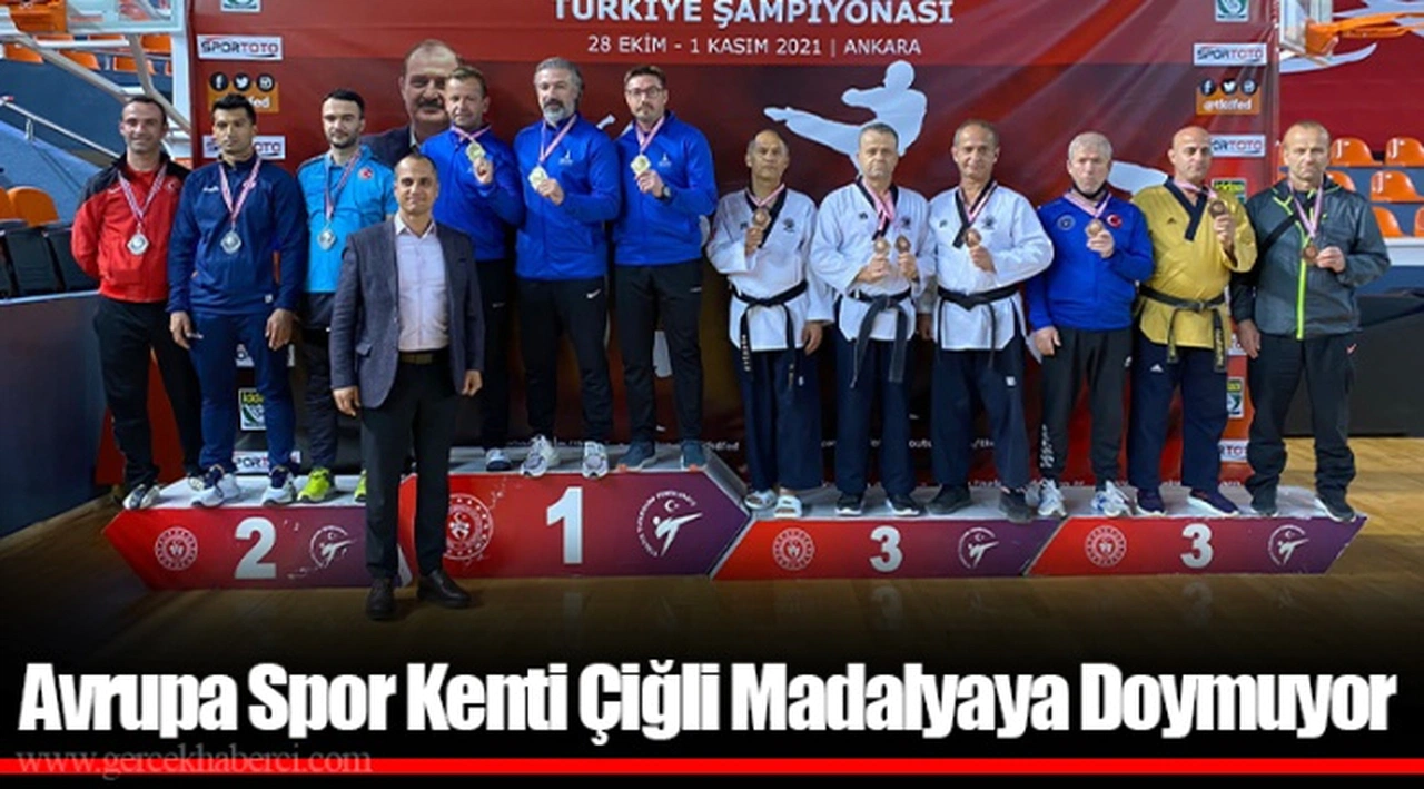 Avrupa Spor Kenti Çiğli Madalyaya Doymuyor