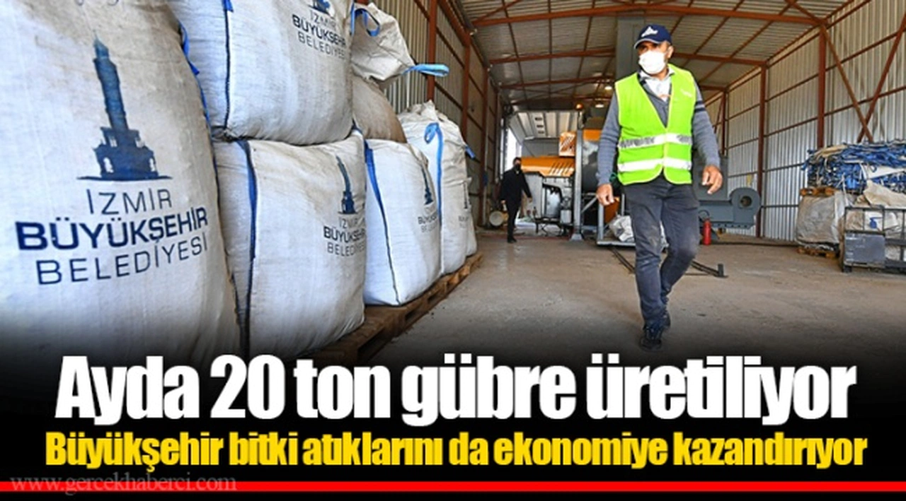 Ayda 20 ton gübre üretiliyor