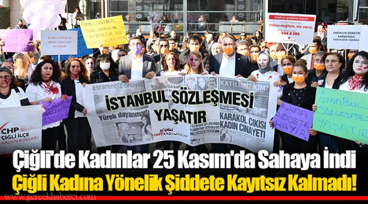 Çiğli'de Kadınlar 25 Kasım'da Sahaya İndi