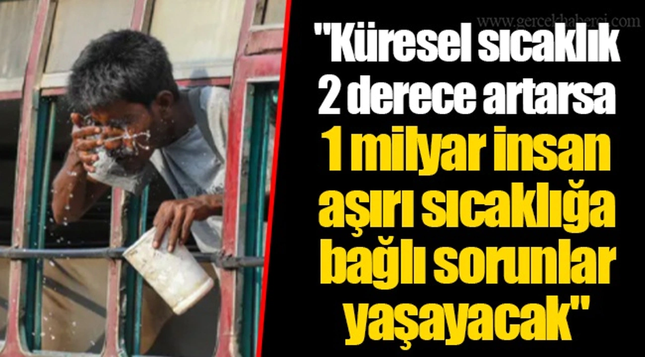 "Küresel sıcaklık 2 derece artarsa 1 milyar insan aşırı sıcaklığa bağlı sorunlar yaşayacak"