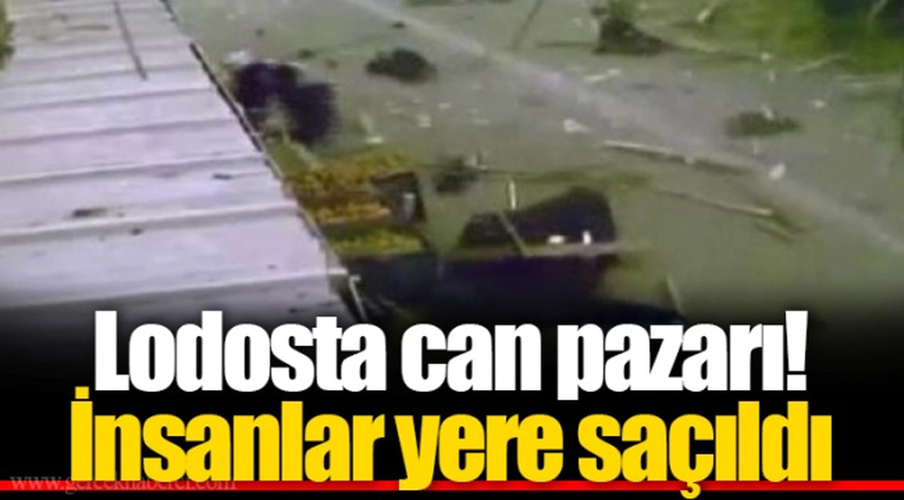 Lodosta can pazarı! İnsanlar yere saçıldı