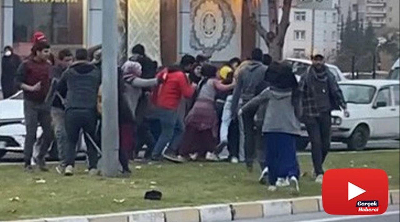 Taşlı sopalı kavga kamerada