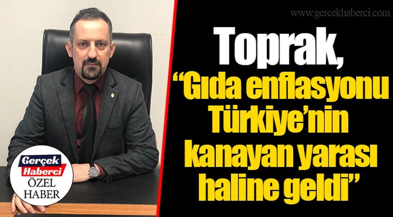 Toprak, “Gıda enflasyonu Türkiye’nin kanayan yarası haline geldi”