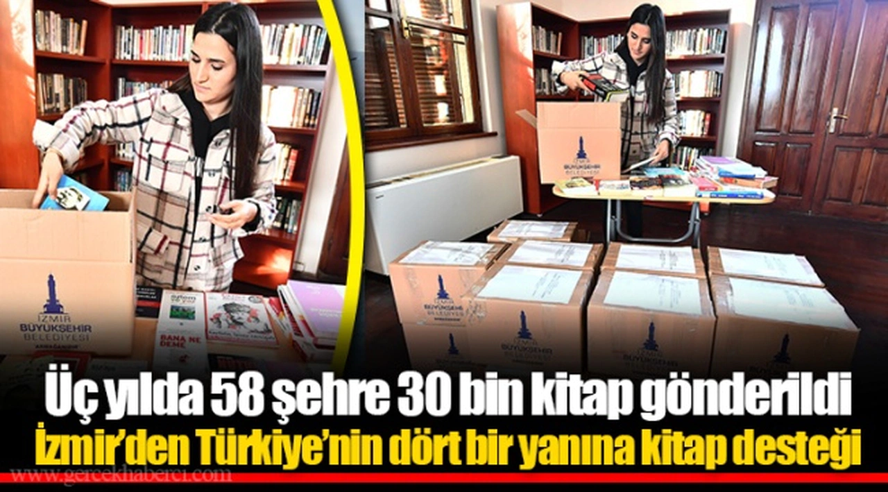 Üç yılda 58 şehre 30 bin kitap gönderildi