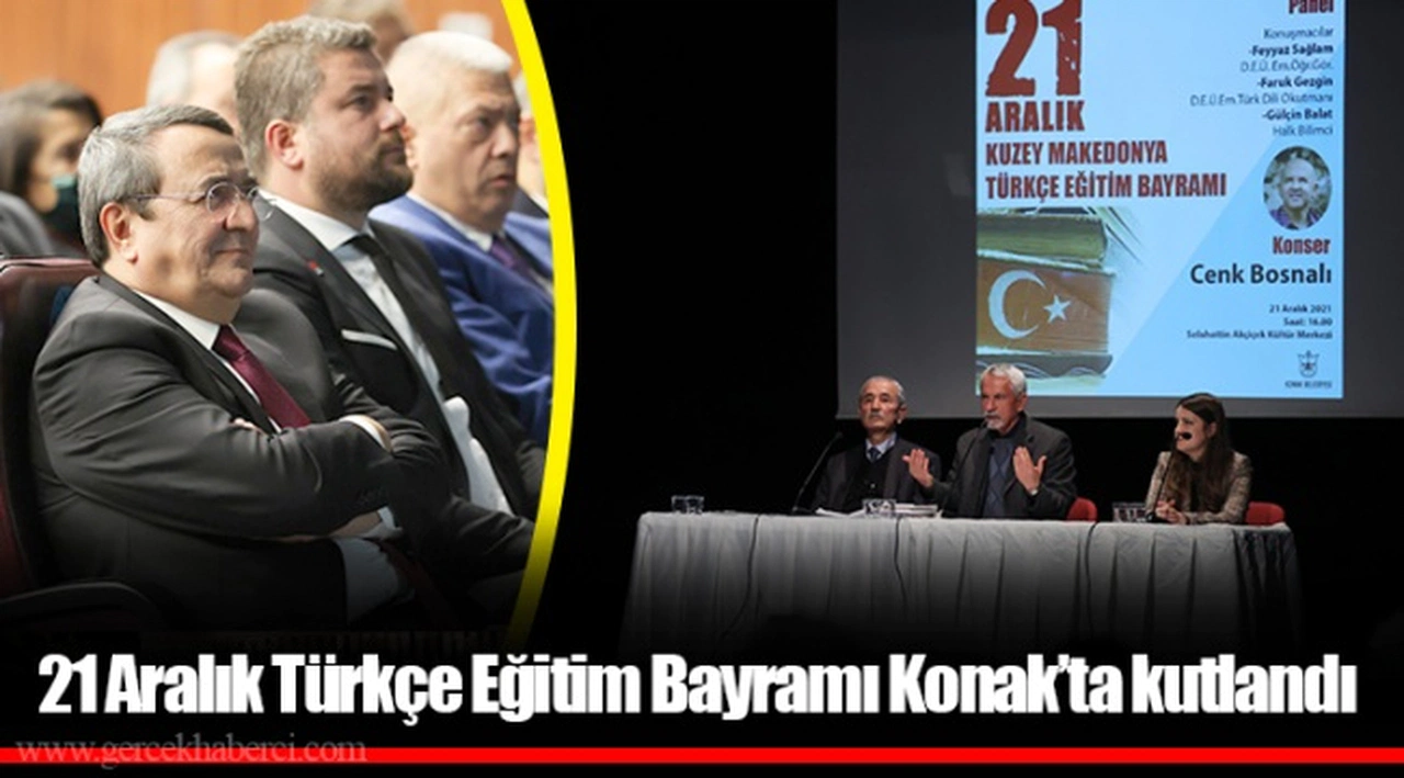 21 Aralık Türkçe Eğitim Bayramı Konak’ta kutlandı