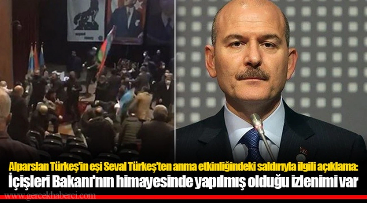 Alparslan Türkeş'in eşi Seval Türkeş'ten anma etkinliğindeki saldırıyla ilgili açıklama: İçişleri Bakanı'nın himayesinde yapılmış olduğu izlenimi var