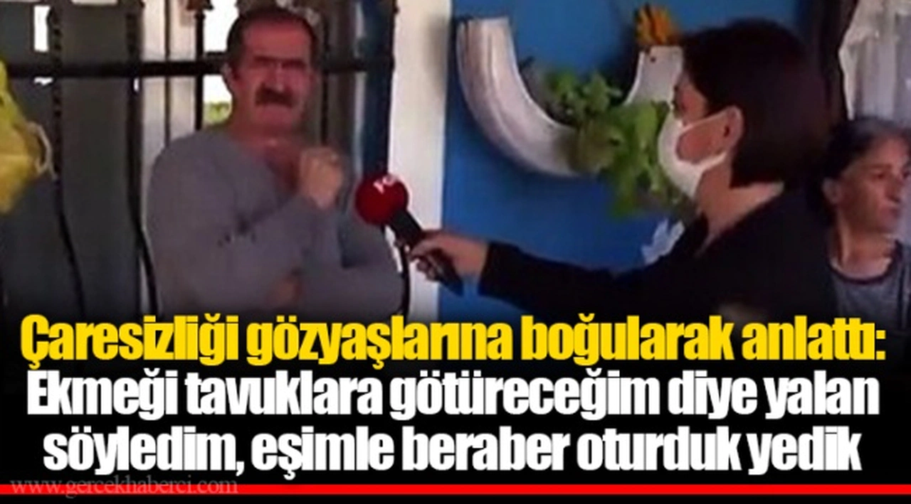 Çaresizliği gözyaşlarına boğularak anlattı: Ekmeği tavuklara götüreceğim diye yalan söyledim, eşimle beraber oturduk yedik
