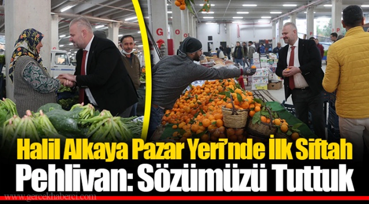 Halil Alkaya Pazar Yeri’nde İlk Siftah Pehlivan: Sözümüzü Tuttuk
