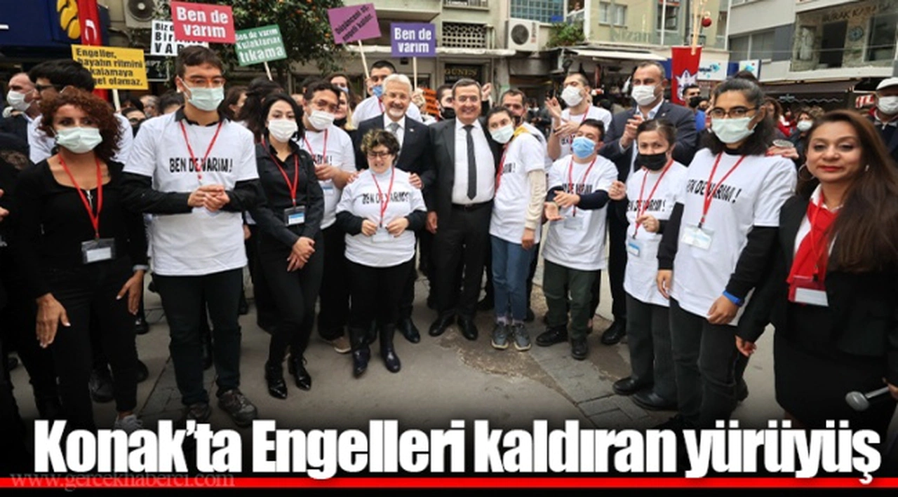 Konak’ta Engelleri kaldıran yürüyüş