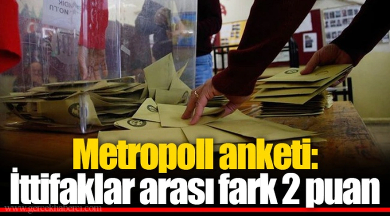 Metropoll anketi: İttifaklar arası fark 2 puan