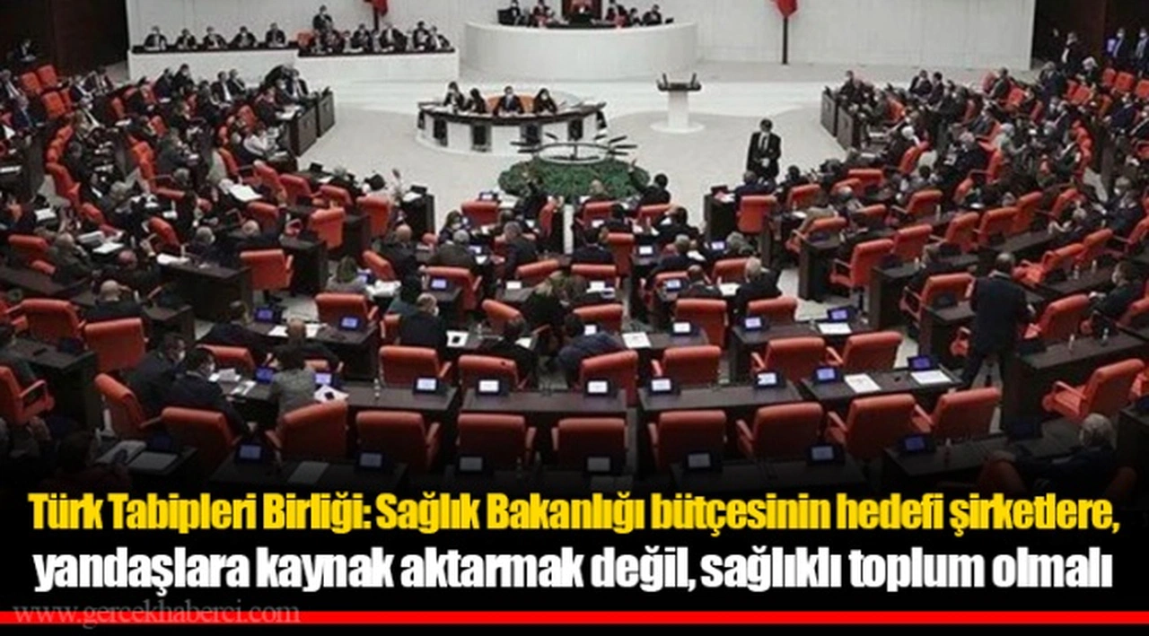 Türk Tabipleri Birliği: Sağlık Bakanlığı bütçesinin hedefi şirketlere, yandaşlara kaynak aktarmak değil, sağlıklı toplum olmalı