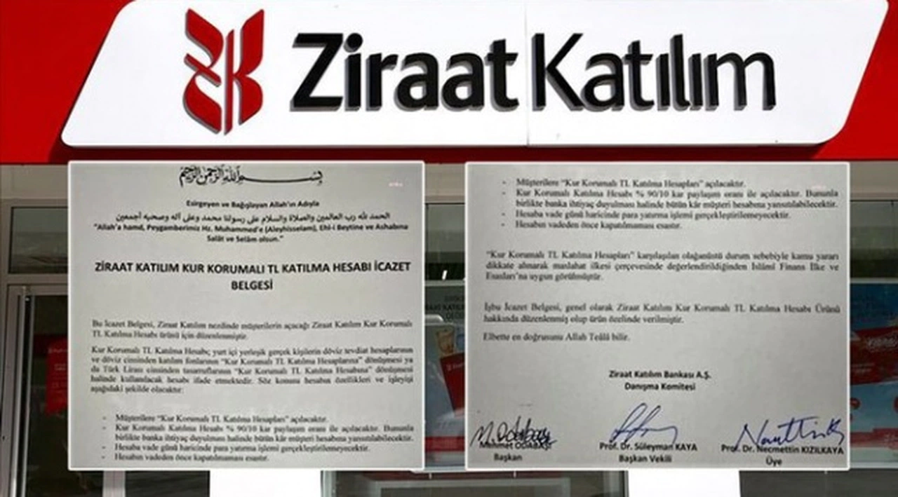 Ziraat Katılım, kur korumalı hesaplar için dinen ‘İcazet Belgesi’ verdi!
