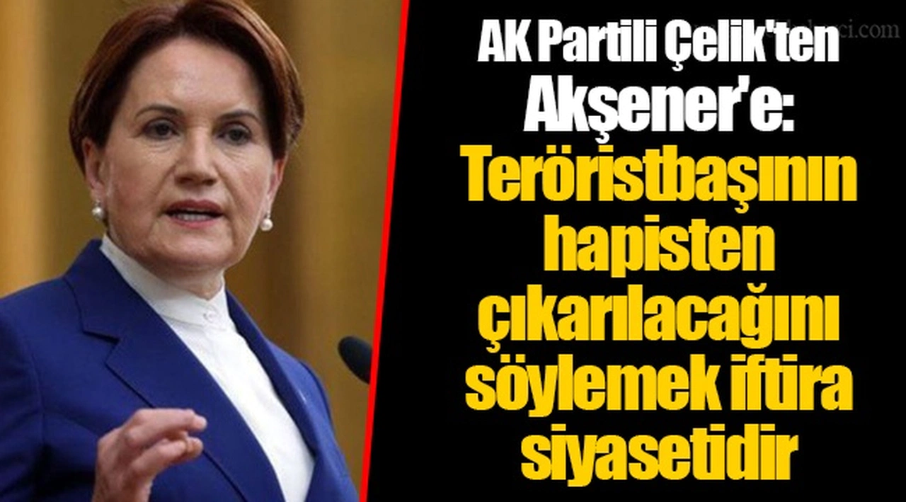 AK Partili Çelik'ten Akşener'e: Teröristbaşının hapisten çıkarılacağını söylemek iftira siyasetidir