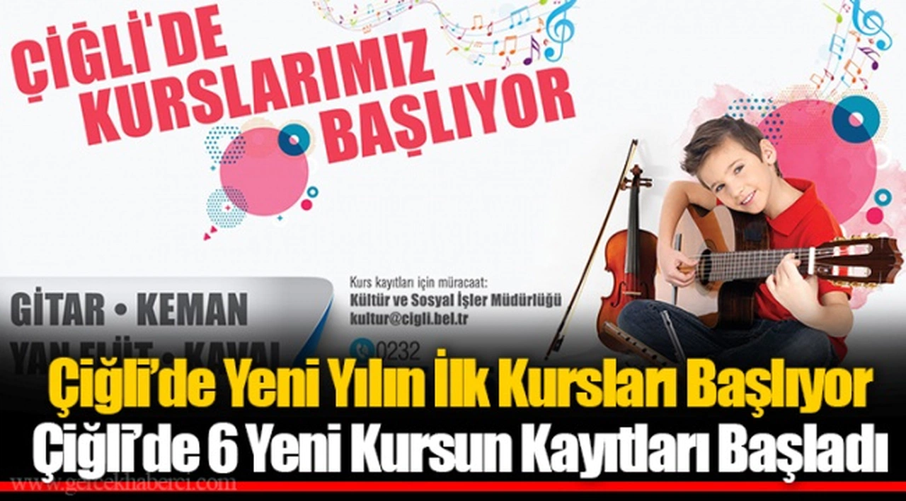 Çiğli’de Yeni Yılın İlk Kursları Başlıyor