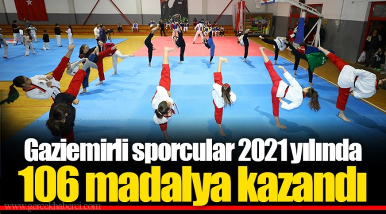 Gaziemirli sporcular 2021 yılında 106 madalya kazandı