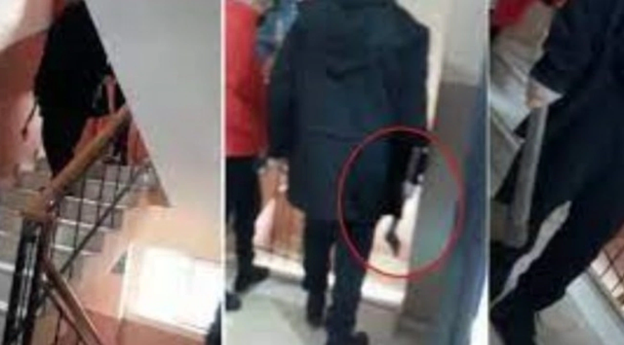 Öğrenciler kavga etti, veli baltayla okulu bastı!
