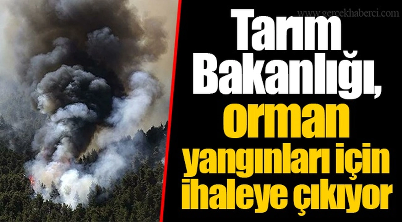 Tarım Bakanlığı, orman yangınları için ihaleye çıkıyor