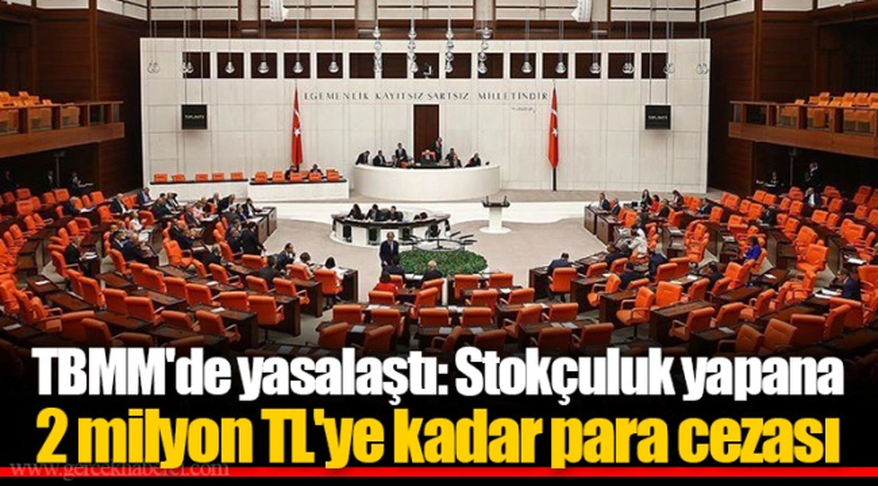 TBMM'de yasalaştı: Stokçuluk yapana 2 milyon TL'ye kadar para cezası