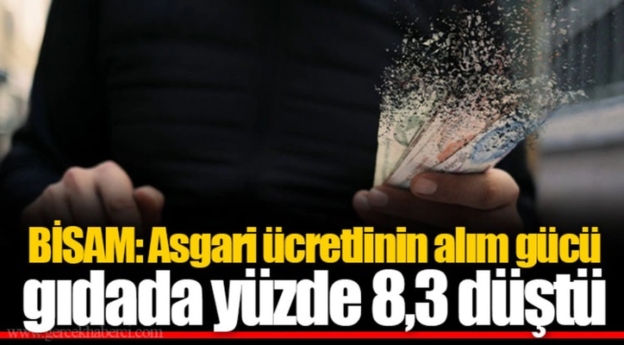 BİSAM: Asgari ücretlinin alım gücü gıdada yüzde 8,3 düştü