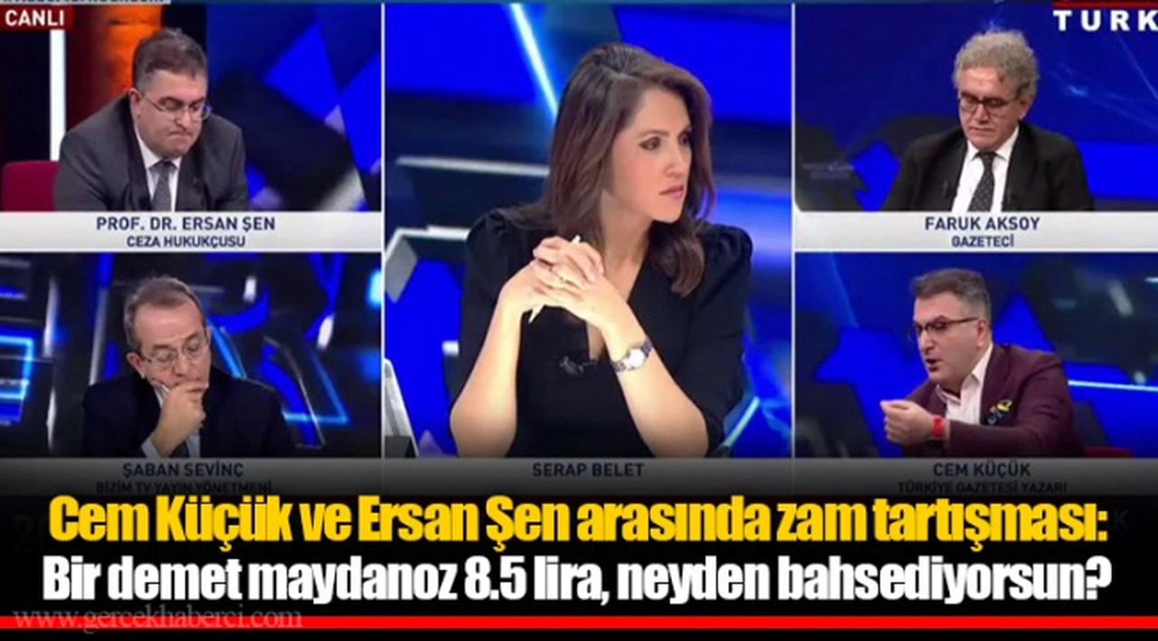 Cem Küçük ve Ersan Şen arasında zam tartışması: Bir demet maydanoz 8.5 lira, neyden bahsediyorsun?