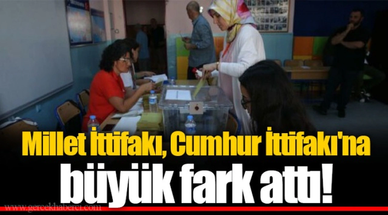 Millet İttifakı, Cumhur İttifakı'na büyük fark attı!