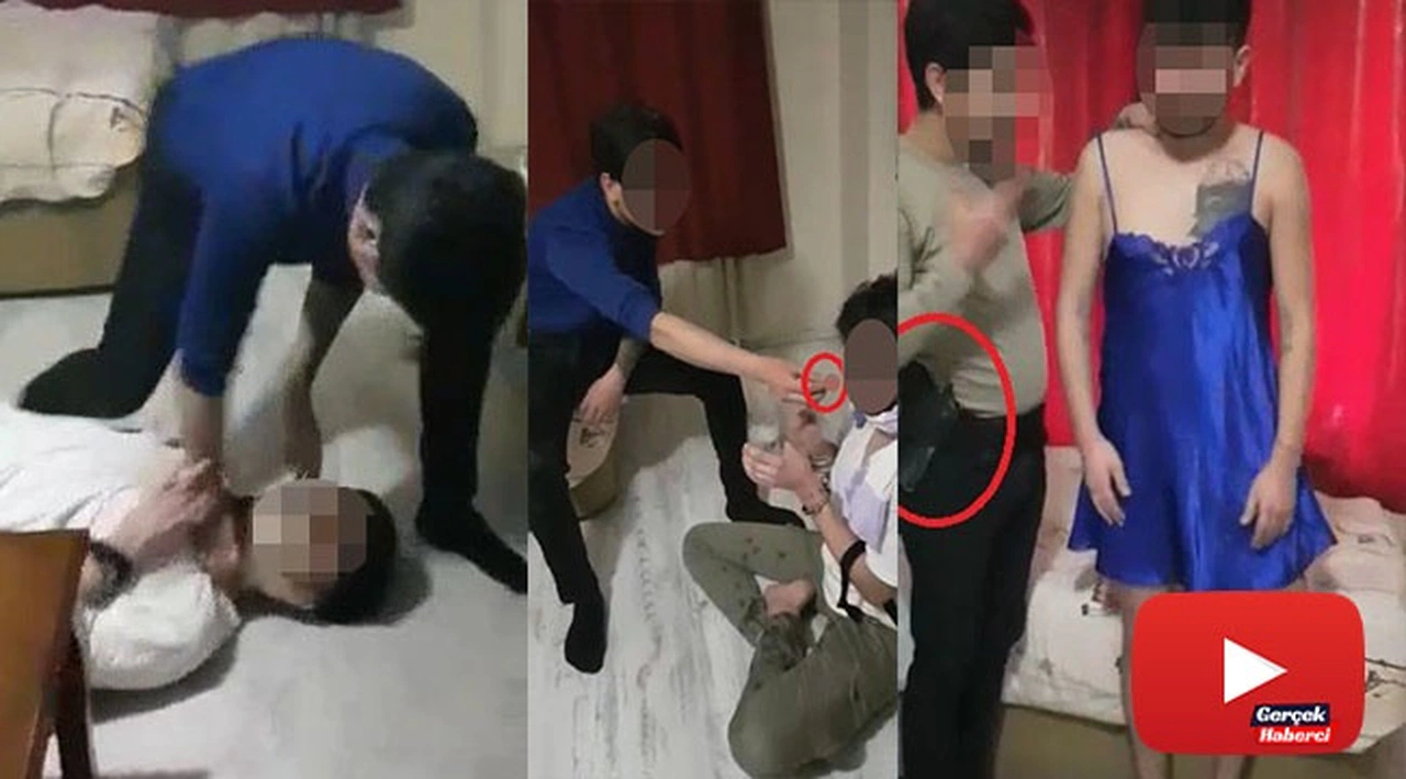 Rehin aldıkları 2 gencin ağzına silah dayayıp kadın elbisesi giydiren çeteye operasyon