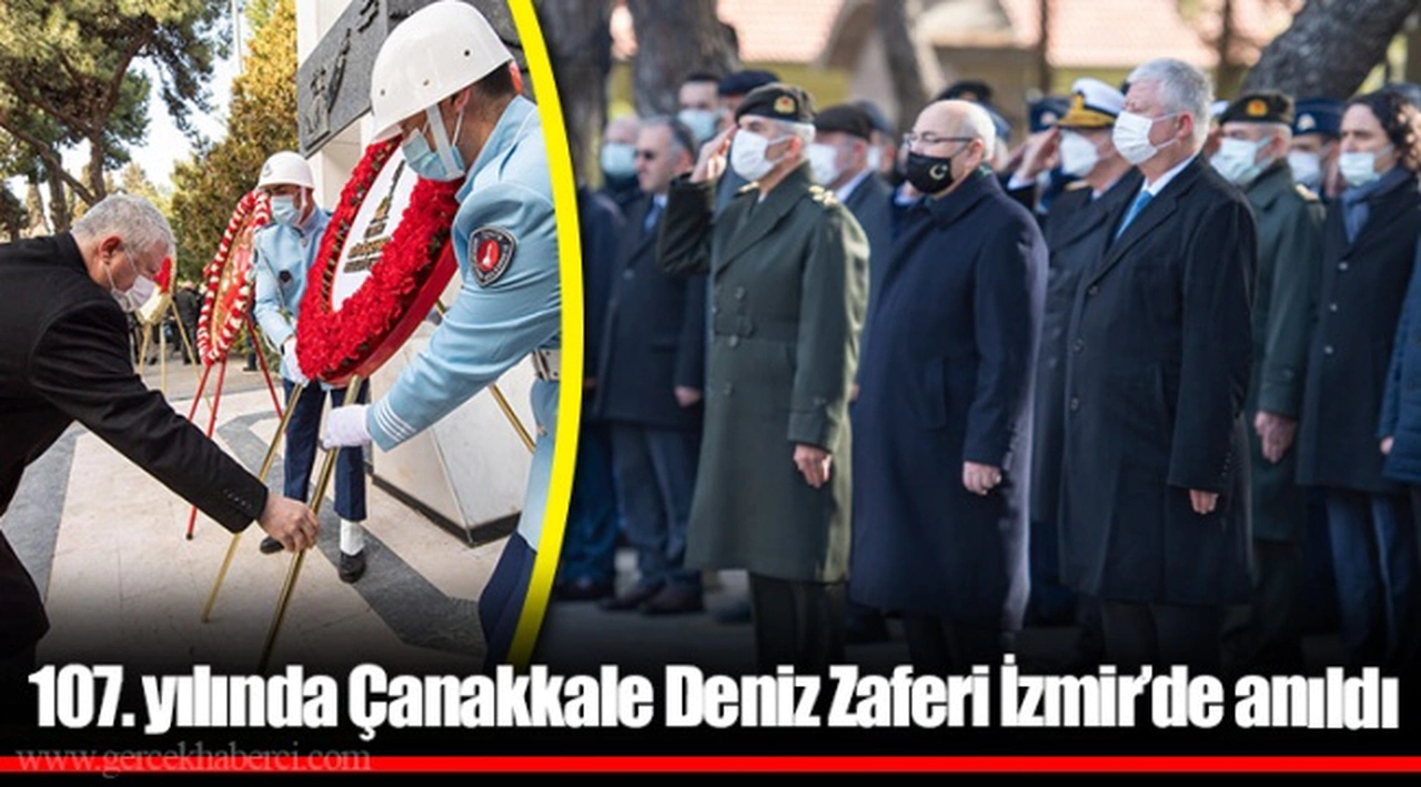 107. yılında Çanakkale Deniz Zaferi İzmir’de anıldı
