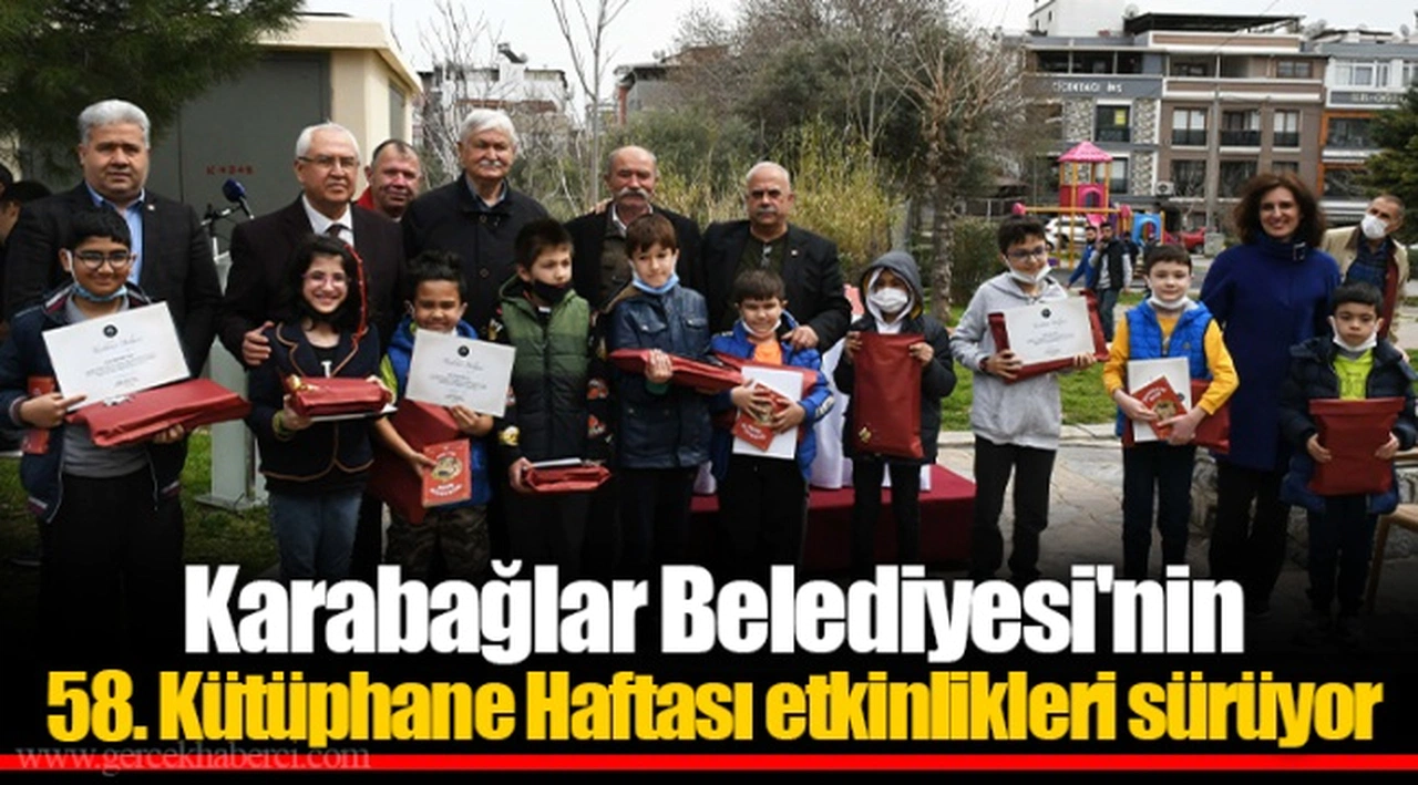 Karabağlar Belediyesi'nin 58. Kütüphane Haftası etkinlikleri sürüyor