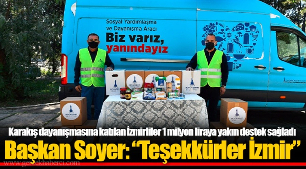 Karakış dayanışmasına katılan İzmirliler 1 milyon liraya yakın destek sağladı