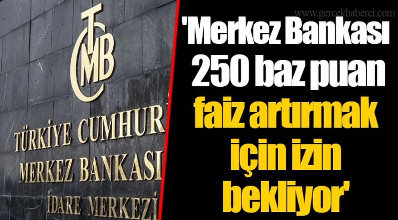 'Merkez Bankası 250 baz puan faiz artırmak için izin bekliyor'