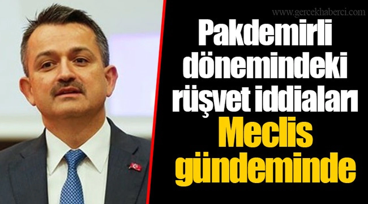 Pakdemirli dönemindeki rüşvet iddiaları Meclis gündeminde