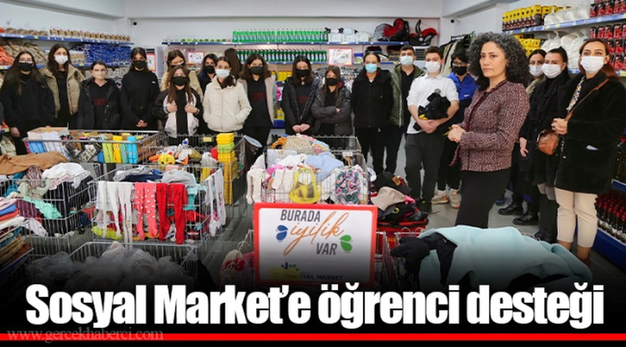 Sosyal Market’e öğrenci desteği