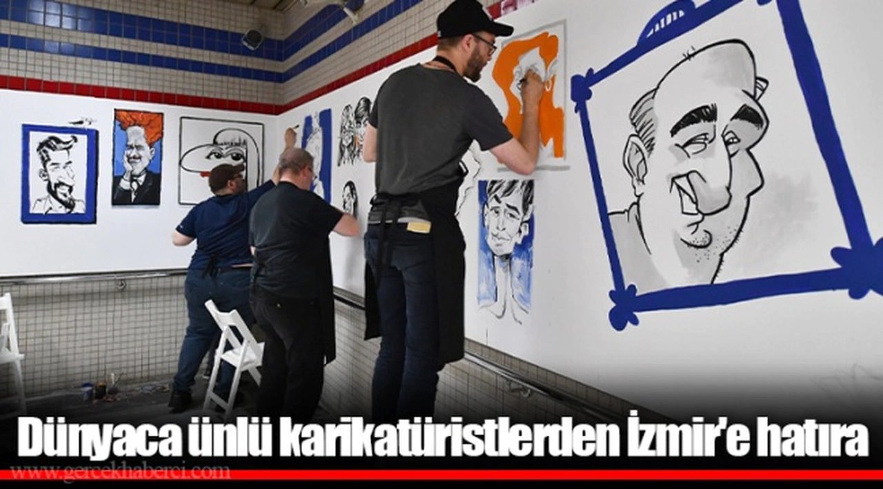 Dünyaca ünlü karikatüristlerden İzmir'e hatıra