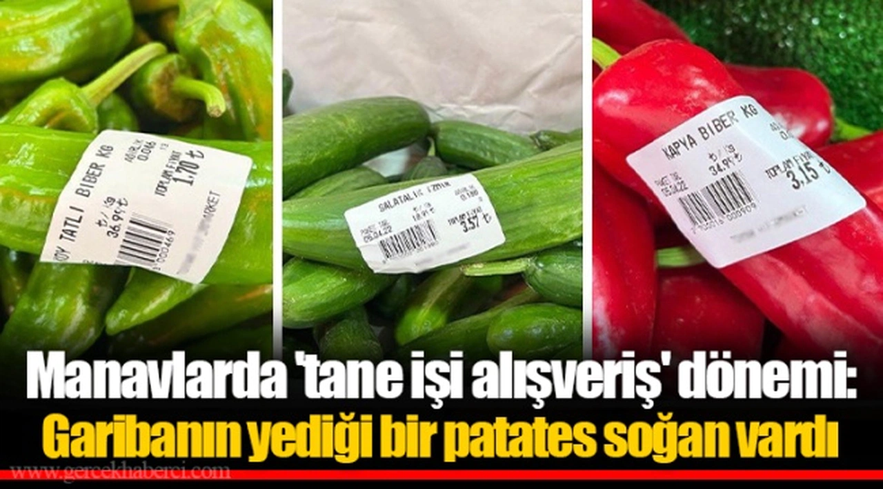 Manavlarda 'tane işi alışveriş' dönemi: Garibanın yediği bir patates soğan vardı