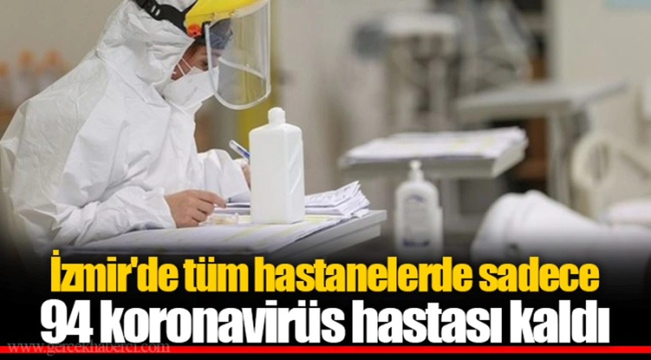 İzmir'de tüm hastanelerde sadece 94 koronavirüs hastası kaldı
