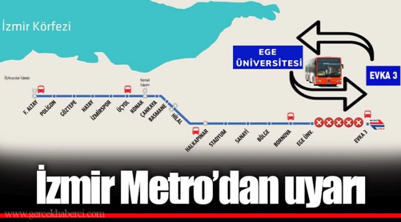 İzmir Metro’dan uyarı