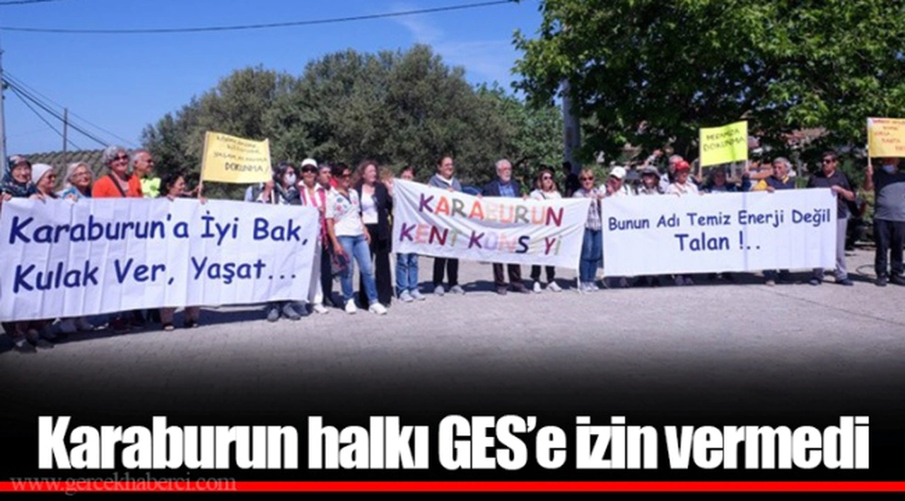 Karaburun halkı GES’e izin vermedi