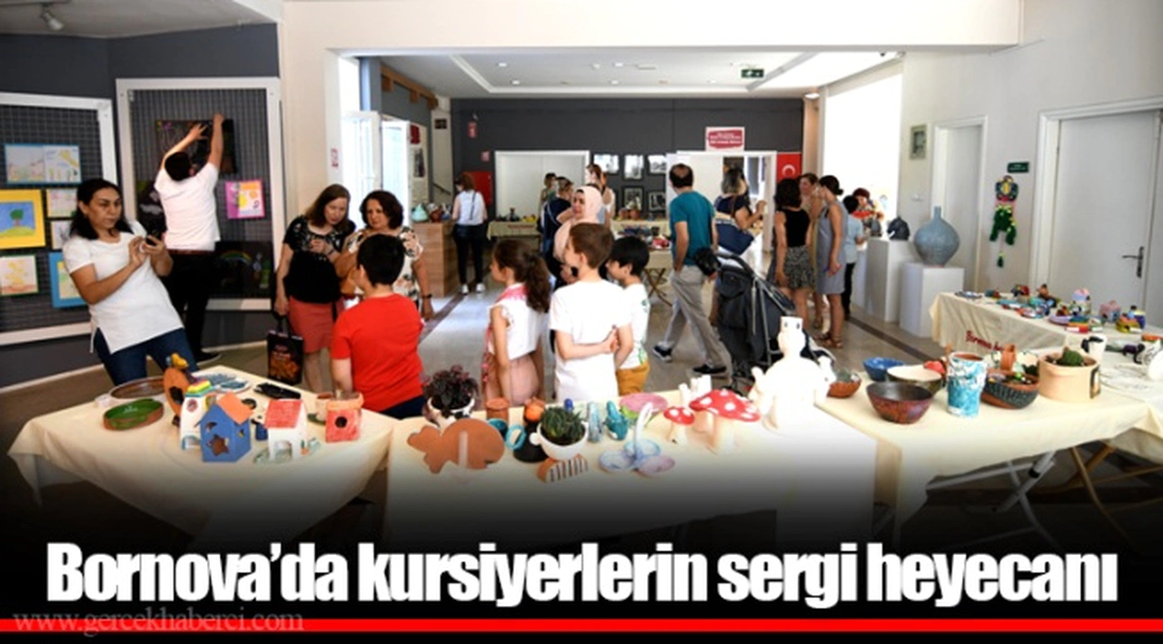 Bornova’da kursiyerlerin sergi heyecanı