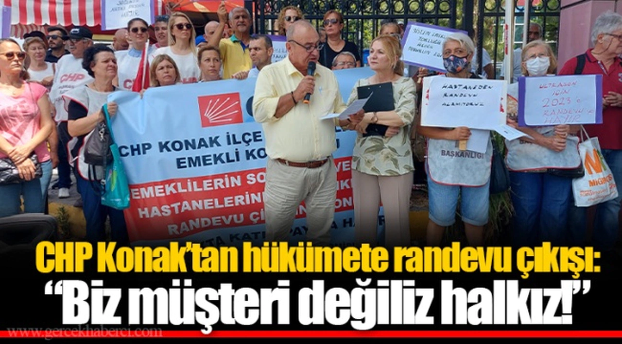 CHP Konak’tan hükümete randevu çıkışı: “Biz müşteri değiliz halkız!”