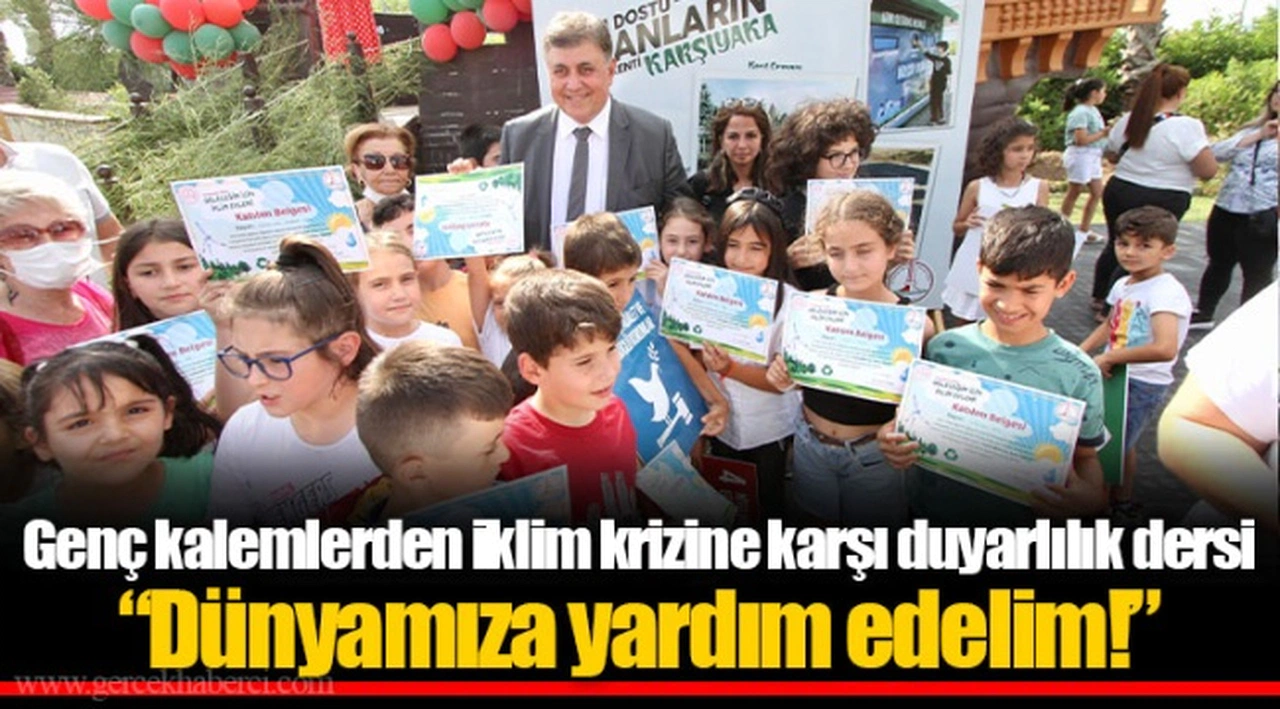Genç kalemlerden iklim krizine karşı duyarlılık dersi  “Dünyamıza yardım edelim!”